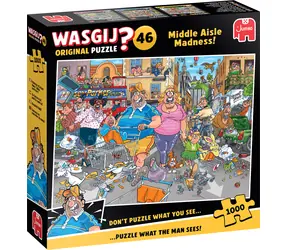 Puzzle JUMBO WASGIJ Original 46: Middle Aisle Madness! / 1000 elementów / od 15 lat