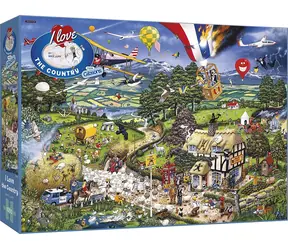 Puzzle GIBSONS Kocham wieś / 1000 elementów / 68 × 49 cm