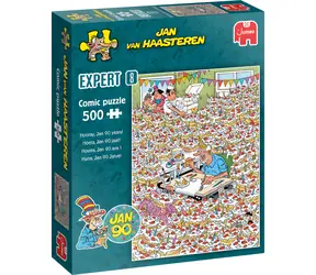Puzzle JUMBO JvH Expert 8: Hurra, Jan świętuje 90 lat! / 500 elementów / 35 x 49 cm / od 12 lat