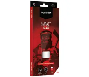 MyScreen ImpactGLASS iPhone 14 Pro Max czarny / Szkło ochronne / Hybrydowe / Odporne na uderzenia / 8H