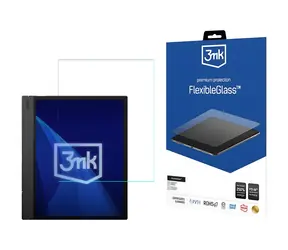 Szkło hybrydowe 3mk FlexibleGlass do Onyx Boox Note Air 5C / Szkło ochronne / Hybrydowe / Antybakteryjne