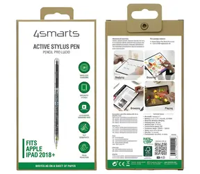 4smarts Pencil Pro Lucid transparentny / Rysik / Do Apple iPad / Ładowanie magnetyczne / Końcówka pojemnościowa
