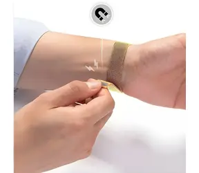 Pasek Mercury Mesh Apple Watch 38/40/41 mm złoty / Pasek / Siatka / Stal nierdzewna / Zapięcie magnetyczne