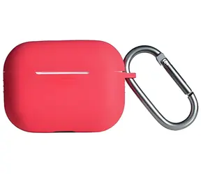 Beline Silikon czerwony / Etui na słuchawki / AirPods Pro / silikon / z karabińczykiem