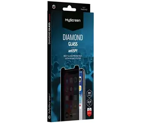 MyScreen Diamond Glass AntiSpy Apple iPhone 17 / Szkło ochronne / Prywatność / Twardość 9H / Ramka montażowa