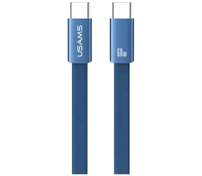 Kabel USAMS U96 USB-C - USB-C niebieski / Kabel do transmisji danych / 60 W / 1,2 m