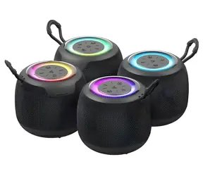 USAMS YX014 Yin czarny / Głośnik / Bluetooth 5.3 / 1200 mAh / Podświetlenie RGB