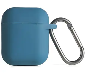 Beline Silicone Cover AirPods 1/2 niebieski / Etui na słuchawki / Silikon / Z karabińczykiem