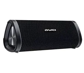 AWEI Y331 czarny / Głośnik przenośny / Bluetooth 4.2 / 10 W (2 x 5 W) / 2000 mAh / microSD, USB, AUX