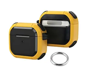 Beline AirPods SOLID Cover żółty / Etui na słuchawki / AirPods Pro / z karabińczykiem