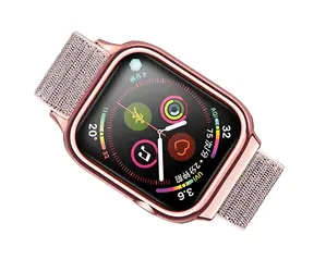 USAMS ZB074 Pasek nylonowy do Apple Watch 44/45 mm, różowe złoto / Pasek / Nylon / Apple Watch 4/5/6/7/SE