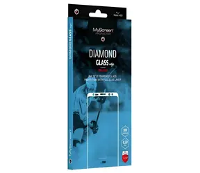 MyScreen Diamond Glass Edge Full Glue czarny / Szkło ochronne / Motorola Moto G75 / 9H / Pełna osłona