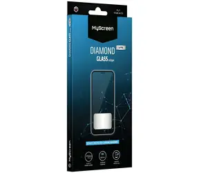 MyScreen Diamond Glass Edge Lite FG Motorola Moto G35 4G/5G czarne / Szkło ochronne / Pełny klej / 9H / 0,33 mm