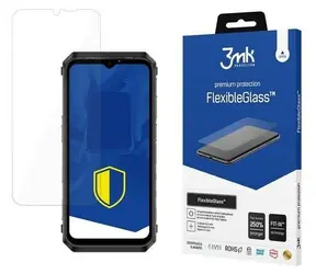 Szkło elastyczne 3mk do UleFone Power Armor 19 / Szkło hybrydowe / Antybakteryjne / Twardość 7H