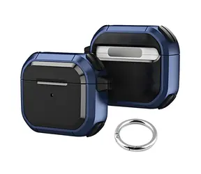 Beline AirPods SOLID Cover niebieski / Etui na słuchawki / TPU-PC / AirPods Pro / Z karabińczykiem