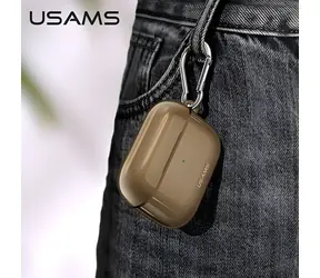 USAMS BH570 czarny / Etui do AirPods Pro / TPU / Ochrona przed upadkiem