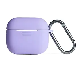 Beline Silikon fioletowy / Etui do Apple AirPods 3 / Silikon / Z karabińczykiem