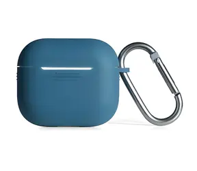 Etui silikonowe Beline AirPods 3 niebieskie / Etui / Silikon / Z karabińczykiem