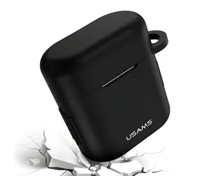 USAMS US-BH501 czarny / Etui / Silikon / Huawei FreeBuds 2, FreeBuds 2 Pro
