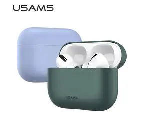 Etui USAMS BH569 do Apple AirPods Pro zielone / Etui na słuchawki / Silikon / Ultracienkie