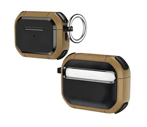 Beline AirPods SOLID Cover brązowy / Etui na słuchawki / AirPods Pro 2 / TPU-PC / z karabińczykiem