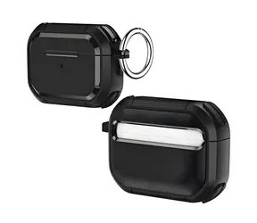 Beline AirPods SOLID Cover czarny / Etui na słuchawki / AirPods Pro 2 / karabińczyk