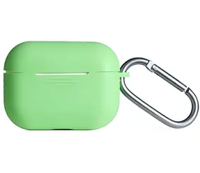 Beline Silicone AirPods Pro zielone / etui na słuchawki / silikon / karabińczyk