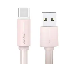USAMS SJ734 YU Series (US-SJ734) czarny / Kabel do ładowania i transmisji danych / USB-C/USB-C / 1 m