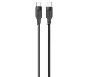 USAMS SJ567 czarny / Kabel do transmisji danych / USB-C - USB-C / 100 W / 1,2 m