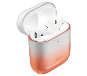 Etui LAUT Ombre Sparkle do Apple AirPods 1/2 w kolorze pomarańczowym / Etui / Poliwęglan / Odporne na zarysowania