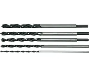 Zestaw wierteł do drewna STHOR 6 szt. / Długość 300 mm /  6-14 mm / Stal HCS