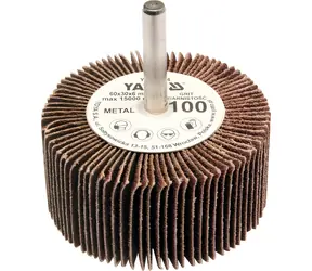 Tarcza ścierna listkowa YATO 60x30 P-80 / Tarcza szlifierska / Średnica trzpienia 6 mm
