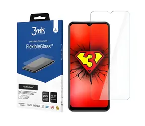 Szkło elastyczne 3mk do Vivo Y16 i Y22s / Szkło hybrydowe / 7H / Antybakteryjne