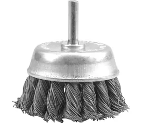 Vorel Szczotka druciana przednia z nasadką wiertarską 75 mm pleciona / Szczotka / Drut pleciony / 75 mm