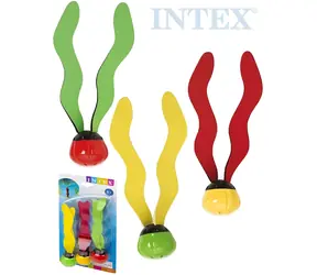 Piłki do nurkowania INTEX z wstążką / Zabawki do wody / 3 szt. / miękki plastik / od 6 lat