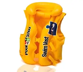 INTEX 58660 Deluxe School yellow / Kamizelka do pływania / 3-6 lat / do 30 kg