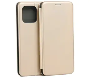Beline Book Magnetic Gold / Etui typu Book / Motorola Moto G15 / Zapięcie magnetyczne