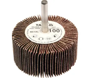 Tarcza listkowa YATO promieniowa 60x30 P-150 / Tarcza / Ziarnistość 150 / Średnica trzpienia 6 mm