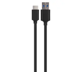 Kabel Xqisit USB-A - USB-C czarny / Kabel / USB 3.1 / 1 m