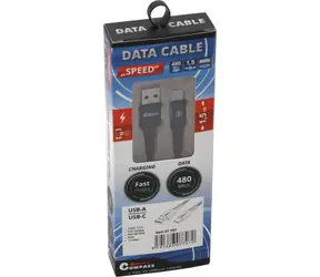 Kabel ładujący Compass SPEED USB-A - USB-C / Kabel ładujący / 1,5 m
