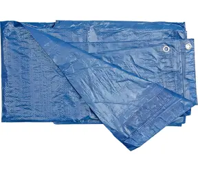Plandeka Vorel z siatką 3x5 m / Plandeka osłonowa / PP/PE / 75 g/m2