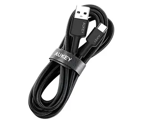 OEM kabel CB-CA2 czarny / Kabel ładujący / USB-C - USB-A / 60 W PD / 2 m / nylonowy