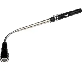 Latarka teleskopowa LED Vorel z magnesem / Latarka / 3 diody LED / 17-56,5 cm / 4X LR44