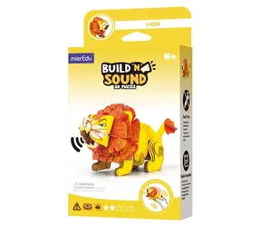 MIREDU Puzzle 3D Lew / Zbuduj i posłuchaj / z dźwiękiem