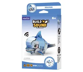 MIREDU Puzzle 3D z dźwiękiem Delfin / Puzzle edukacyjne