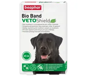 Obroża Beaphar Bio Band 65 cm / Odstraszacz / Pchły, kleszcze, komary / Wodoodporna / Od 2 miesięcy