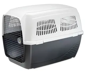 Ferplast Clipper 7 Transportino szary / Klatka dla psa / 105x75x79 cm / Plastik / dla dużych i olbrzymich ras