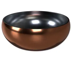 Miska dla psa Dog Fantasy z podwójnymi ściankami, różowo-złota / Miska dla psa / Stal nierdzewna / 16 cm / 800 ml