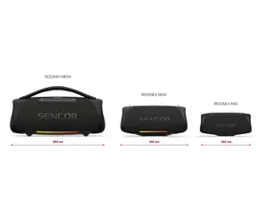 Resonex Mega Moc / głośnik Bluetooth / 190W / TWS / IPX7 / LED