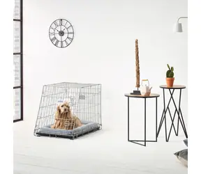 Klatka do transportu psa Savic Dog Residence srebrna / 76x53x61 cm / Metal, plastik / Ścięty przód
